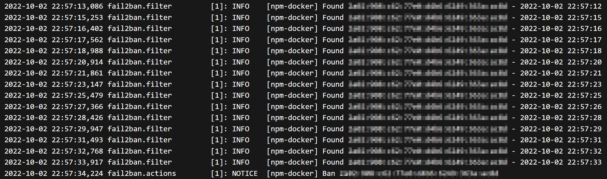 Configuring Fail2ban with Nginx Proxy Manager (NPM)